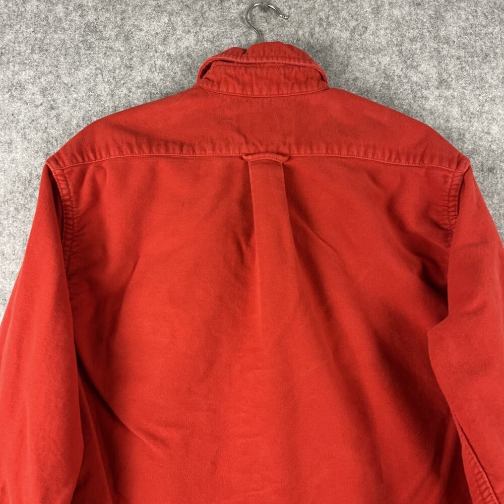 CC Filson Flannel Shirt Mens Medium Orange Button Up Heavy Rugged Outdoor Work - Picture 10 of 14